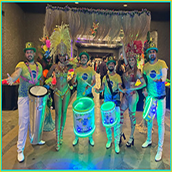 Show batucada en evento corporativo